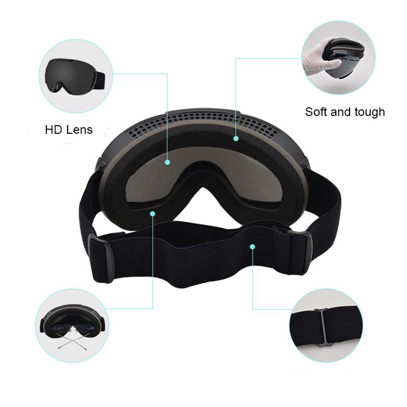 Double Layer Anti-Fog Ski Googles Men Women Large Spherical Mirror Skiing Glasses Snowboard Snowmobile Winter Sports Snow