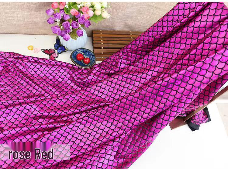 Iridescent Mermaid Fabric: Fish Scale, Laser, Stretch, Ideal for Costumes & Stage Decor