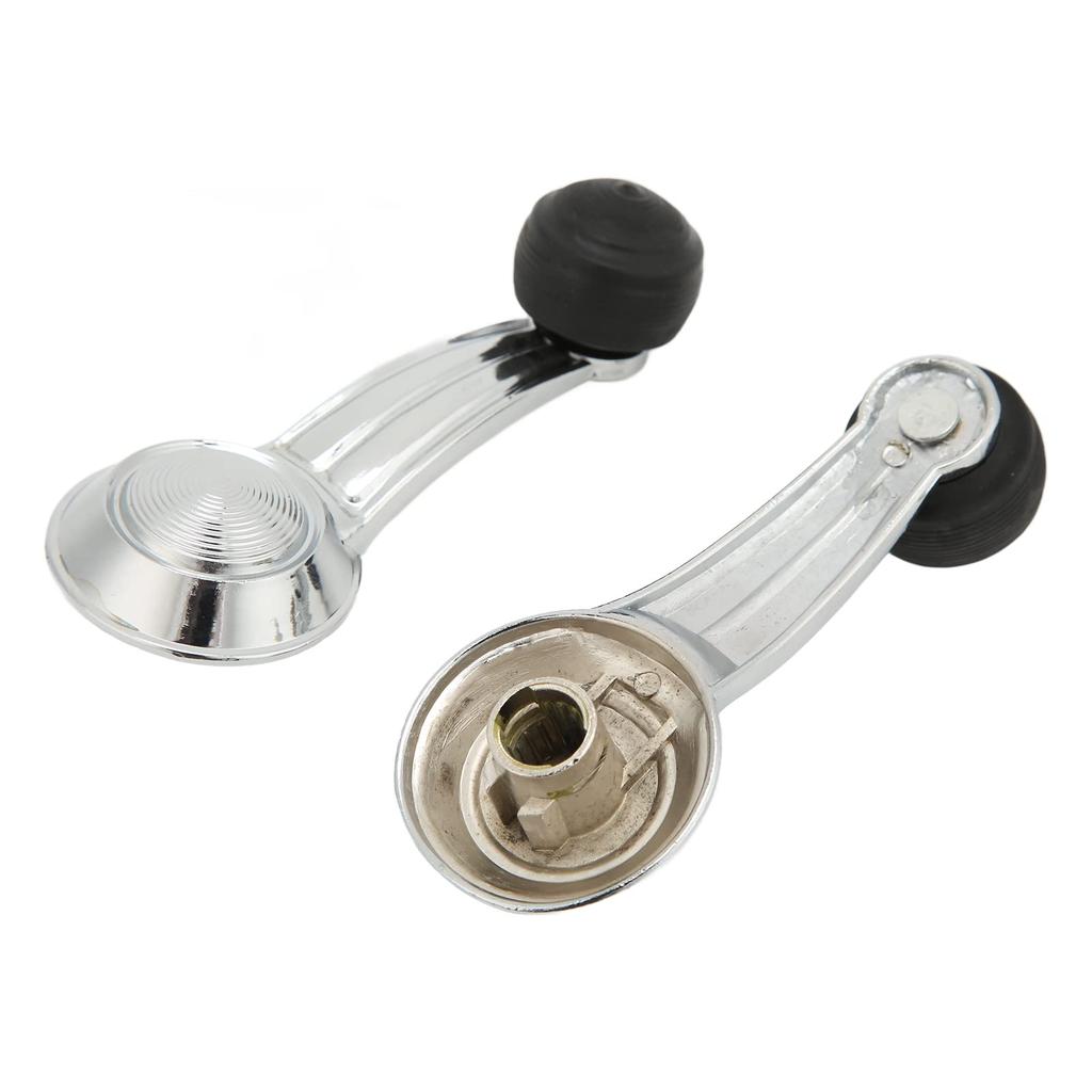 Window Crank Handle Winder, 2 Door Window Crank Handle Metal Chrome Replacement for Cadillac Cimarron Eldorado