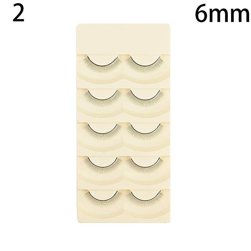 5 Pairs Individual Practice False Eyelashes Natural Training Lashes Eyelash Extension Practicing For Beauty Makeup Tools