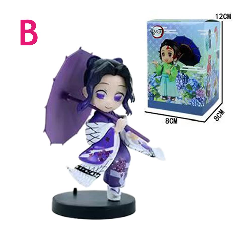 Plum Rain Series  Tanjiro Kamado Nezuko Anime Animation Figurine Creative Statue Model Ornament Surprise Present