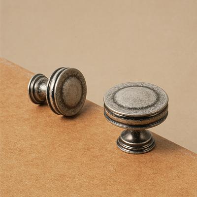 Dooroom פליז סגנון וינטג' כסף עתיק ידיות רהיטים משיכות ארון ארונות שידה בר יין מגירות ארונות ידיות