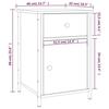 VidaXL Tables de chevet 2pcs chêne sonoma 40x42x60cm bois d'ingénierie 825906
