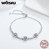 WOSTU Top Sale Brand Luxury 100% 925 Sterling Silver Samsara Eye Bracelet