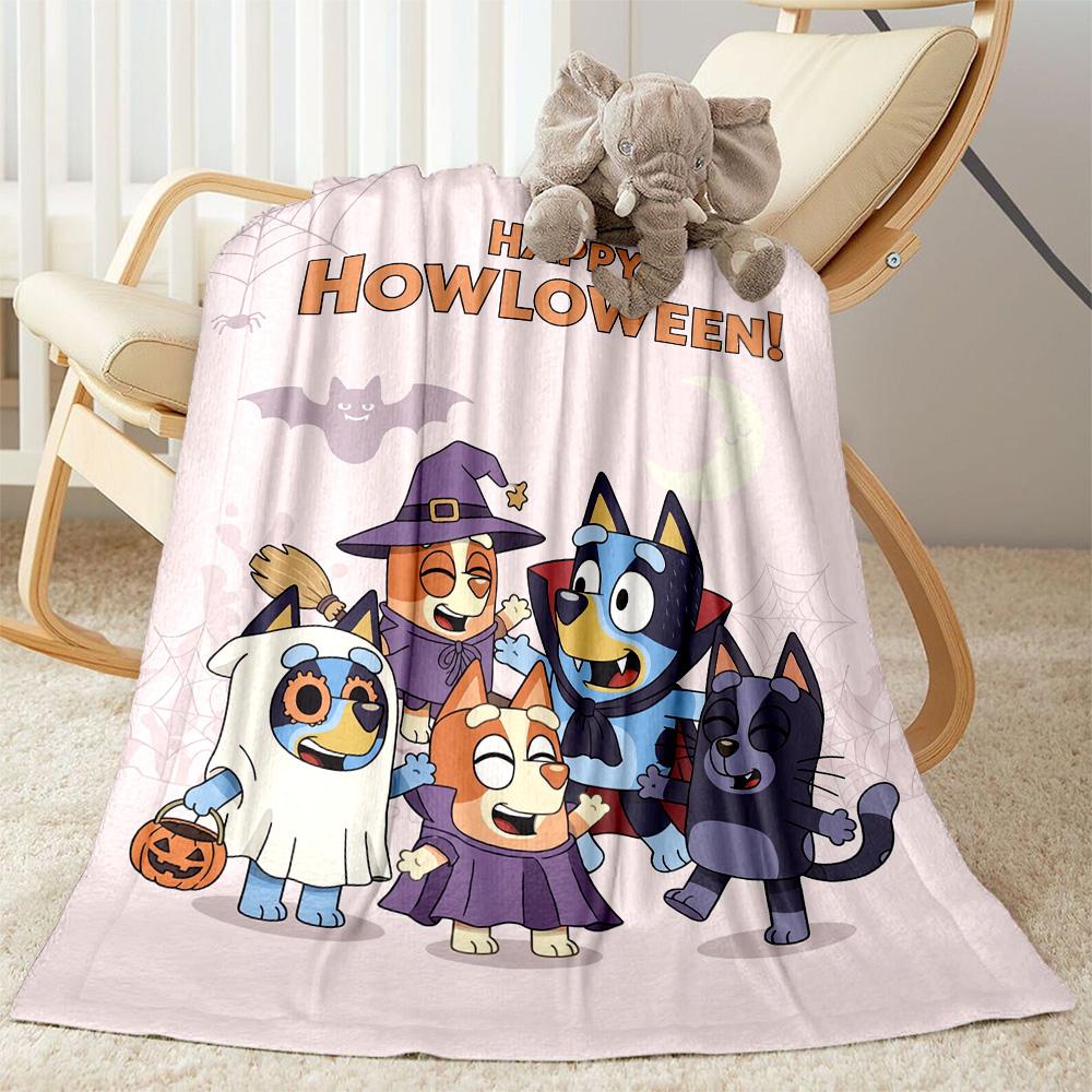 Happy Howloween Party Blanket Ultra-Soft Perfect for Office Chair Seaside Livingroom Four Seasons Universal Stylish Decor
