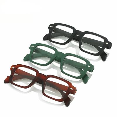 2PCS Men Frosted Frame Rivet Vintage Reading Glasses Women Reading Mirror Retro Presbyopia Glasses +1.0+1.5+2.0+2.5+3.0+3.5+4.0