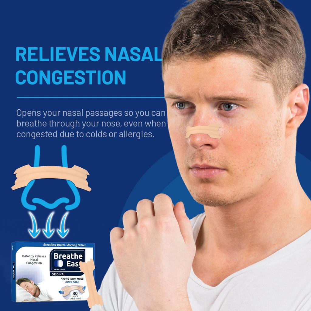 Breathe Easy Anti-Snark Näsplåster för Förbättrad Näsandning