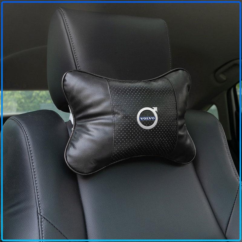 For Volvo XC90 XC60 XC70 XC40 V90 V60 V40 C70 C30 S80 Car Seat Headrest Auto Logo Neck Pillow Car Accessories