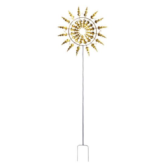 Windmill Rustproof Corrosion Resistant Simple Installation Decorative 3D Kinetic Wind Spinner Colorful Pinwheel Garden Ornament