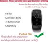 TECART Key Fob Cover for Mercedes-Benz Aluminum Alloy Key Case Protector for E-Class, S-Class,