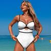 Costume da bagno intero sexy tinta unita da donna Stile europeo