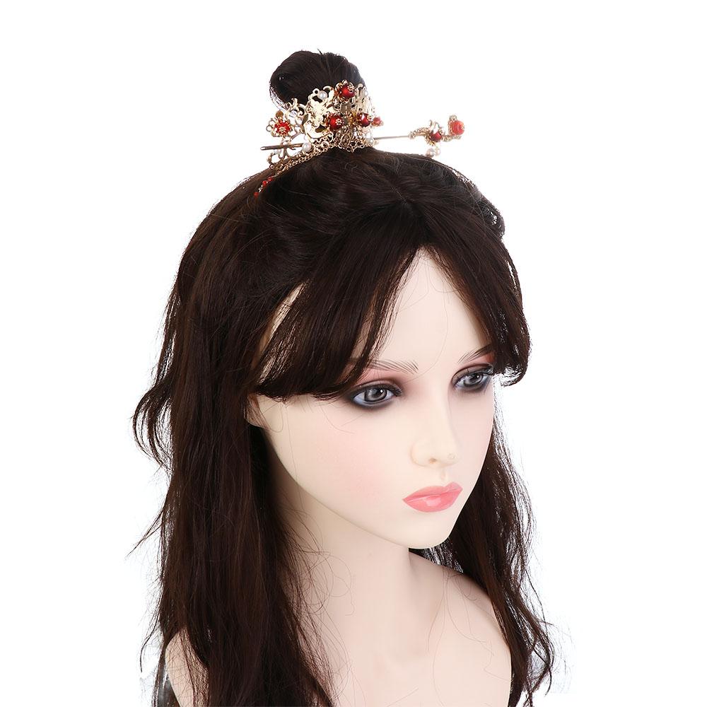 Hair Clip Beaded Bridal Chinese Hair Fork Women Hair Sticks Wedding Headdress Korean Hanfu Hairpins