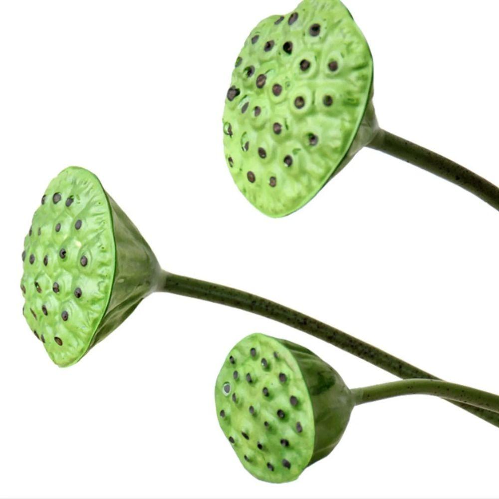 Romantic Artificial Lotus Handmade Fake Lotus Branch Simulation Lotus Leaf  Balcony