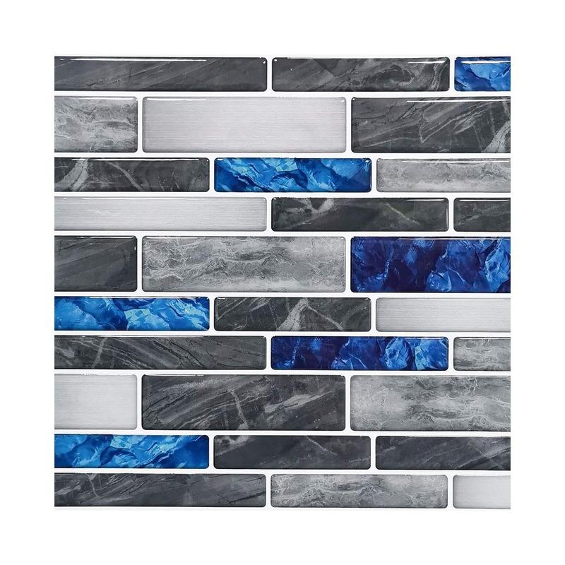 New Waterproof Marble Rock Crystal Tile Stickers Self-adhesive Wear-resistant Floor Stickers Home Kitchen Decoration