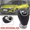 Gorąca Wyprzedaż Skórzana 5-biegowa Gałka Zmiany Biegów Do Hyundai I20 Akcesoria Samochodowe