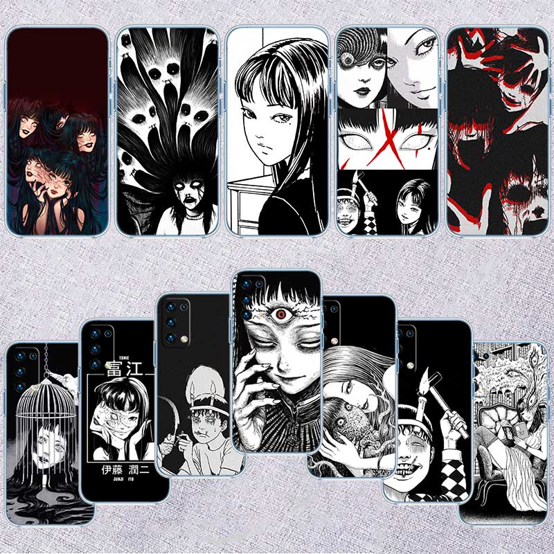 Junji Ito Tomie Transparent Phone Case for Motorola Moto Edge 20 30 40 50 S30 Fusion Ultra Pro Neo Lite + G200 G23
