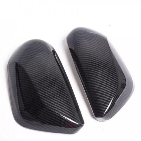 Carbon Fiber Rearview Mirror Cover Trim For Toyota Camry 2018-2024