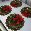 Cappello di Natale Renna Tappetino da Tavolo Assorbente Antiscivolo - Tovaglietta Antimacchia e Antispruzzo