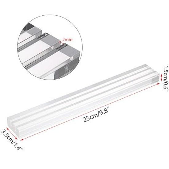 Card Game StandBoard GameClear Trump StandAcrylic HolderDouble SlotHanafuda Stand2-Channel GrooveTransparentSet 4