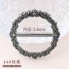 T-Shirt Saum Geknoteter Broschenring Kleidung Accessoires Mode Perlen Taille Metall Ecke Geknoteter Verschluss Seidenschal Hemden Schnallen