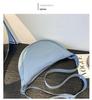 Korean Style Pleated Dumpling Bag: Lightweight Solid Color Shoulder & Crossbody Bag