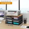 Multi-Layer Desk Organizer and File Storage Box