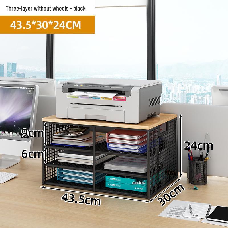 Multi-Layer Desk Organizer and File Storage Box
