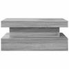  Coffee Table with LED Lighting, Grey Sonoma Oak, 90x50x40 Cm