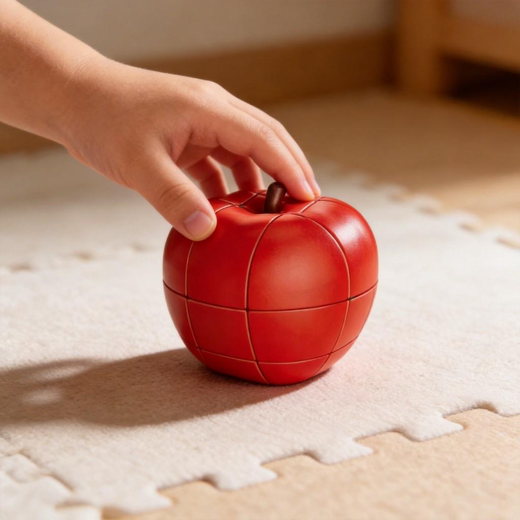Fruit Shape Puzzle Cube With Plastic Material For Early Education Kids