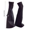 Punk Ribbed Cuffs Denims Leg Warmers with Rhinestones Pocket Harajuku Leg Cover Flared Over Knee Stockings Streetwear
