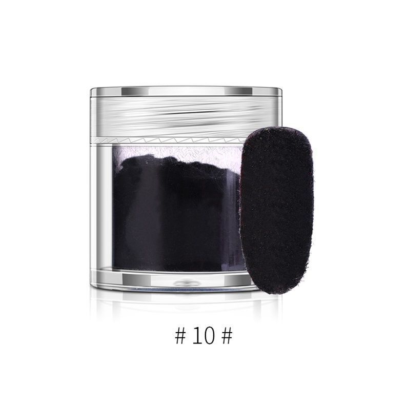 

2шт УФ-гель для маникюра - нечеткий флокированный бархатный черный, белый, красный блеск для ногтей чёрный