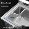 Chu Wei Tian 201 Stainless Steel Double Basin Sink with Defrosting Pool