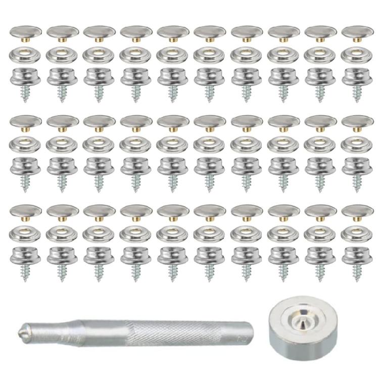 

30Sets 201 # Screw 10mm Big White Buckle Four-way Buckle Ship Auto Parts 1