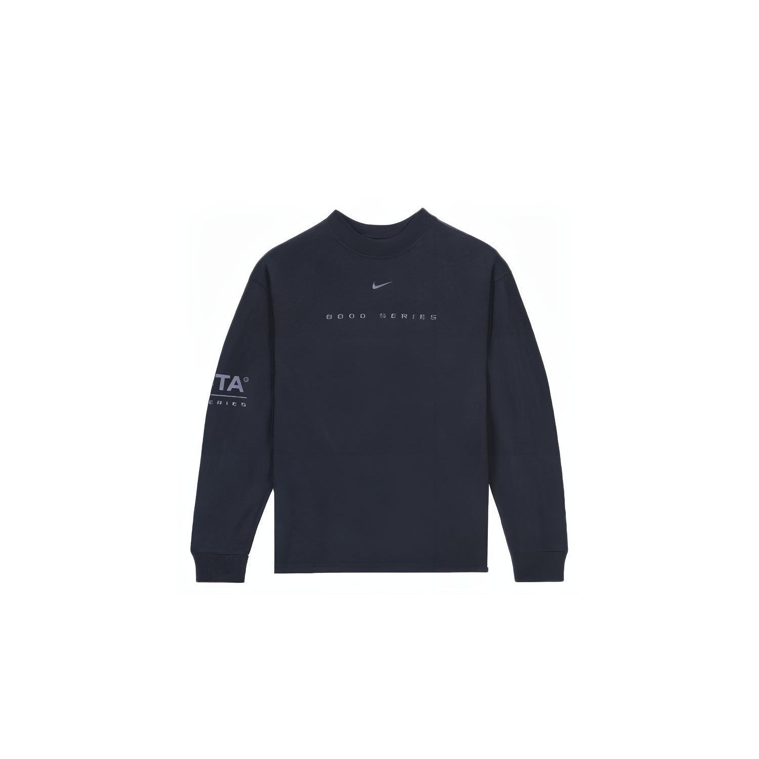 

Nike Футболка с длинными рукавами и воротником-стойкой X NOCTA NRG (Азия) Темно-обсидиановые топы унисекс серые FQ6557-451 M