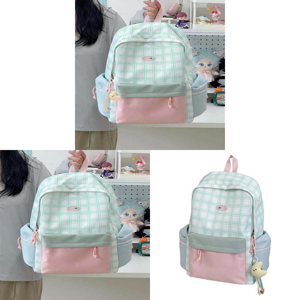 Oxford Fabric Girls Backpack With Design For School Use
