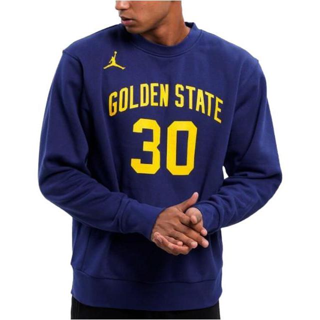 Jordan Nba Golden State Warriors Stephen Curry Fleece Loose Fit Sweatshirt DN9821-421