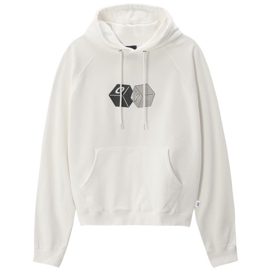 Худи Oy с логотипом-кубом из страз - Белый White/2 Size