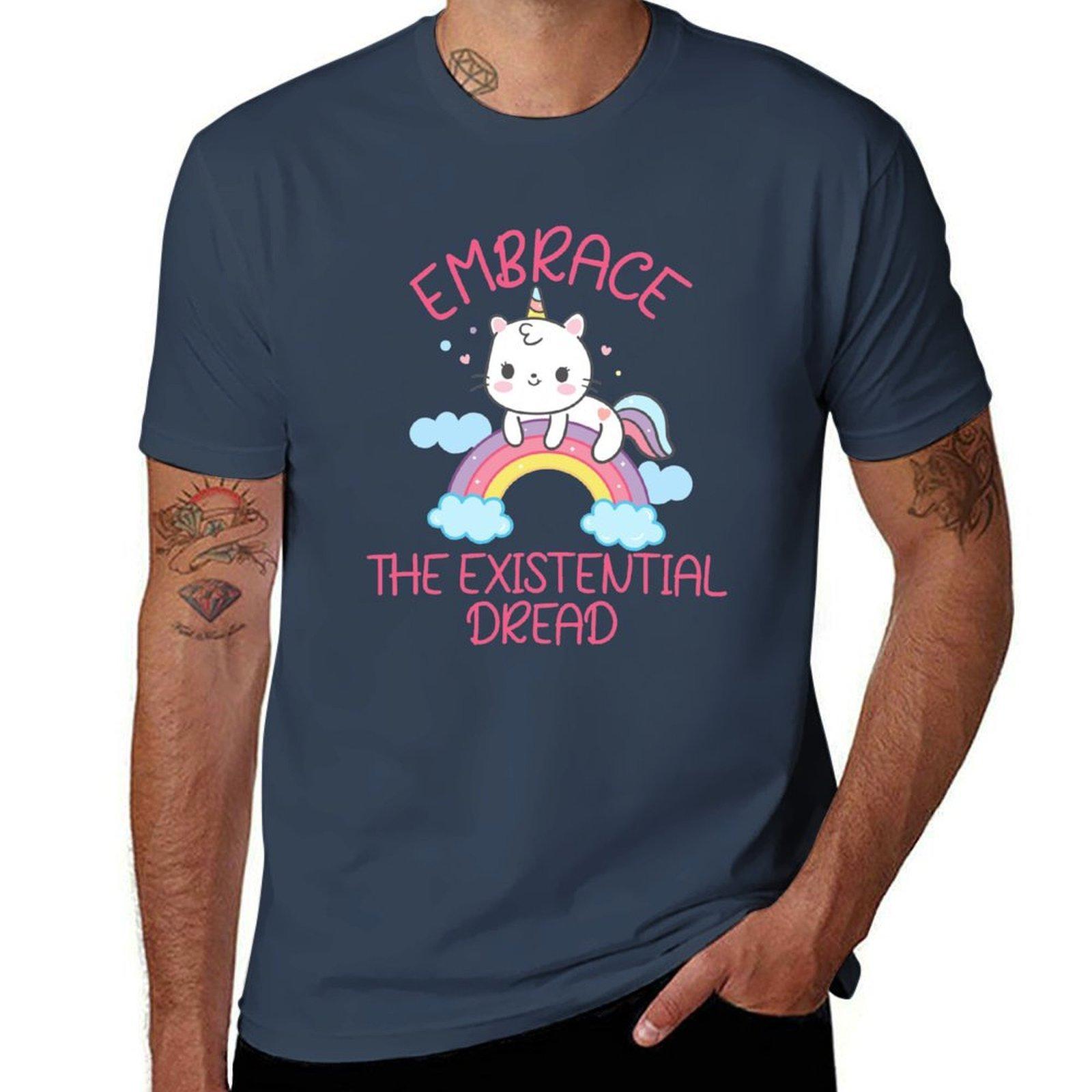 Embrace The Existential Dread T-Shirt t shirt men 100% cotton luxury brand essential t shirt T-Shirt S
