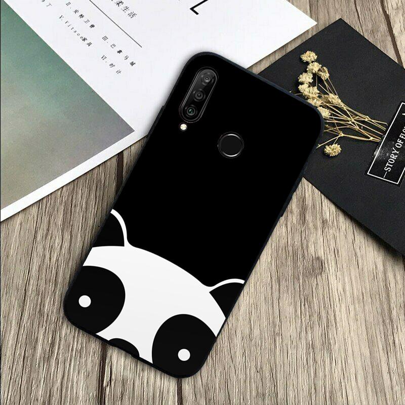 Cartoon Panda For Huawei Nova 12s 12i 11i 7i 8i Y73 Y70 Y90 Y60 Y72 Y61 Y91 9 10 SE P30 Pro P40 Lite Case