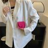 Lacquer Contrasting Color Small Bag Women's 2025 Autumn New Trend Fashion One Shoulder Crossbody Small Square Bag Simple Bag