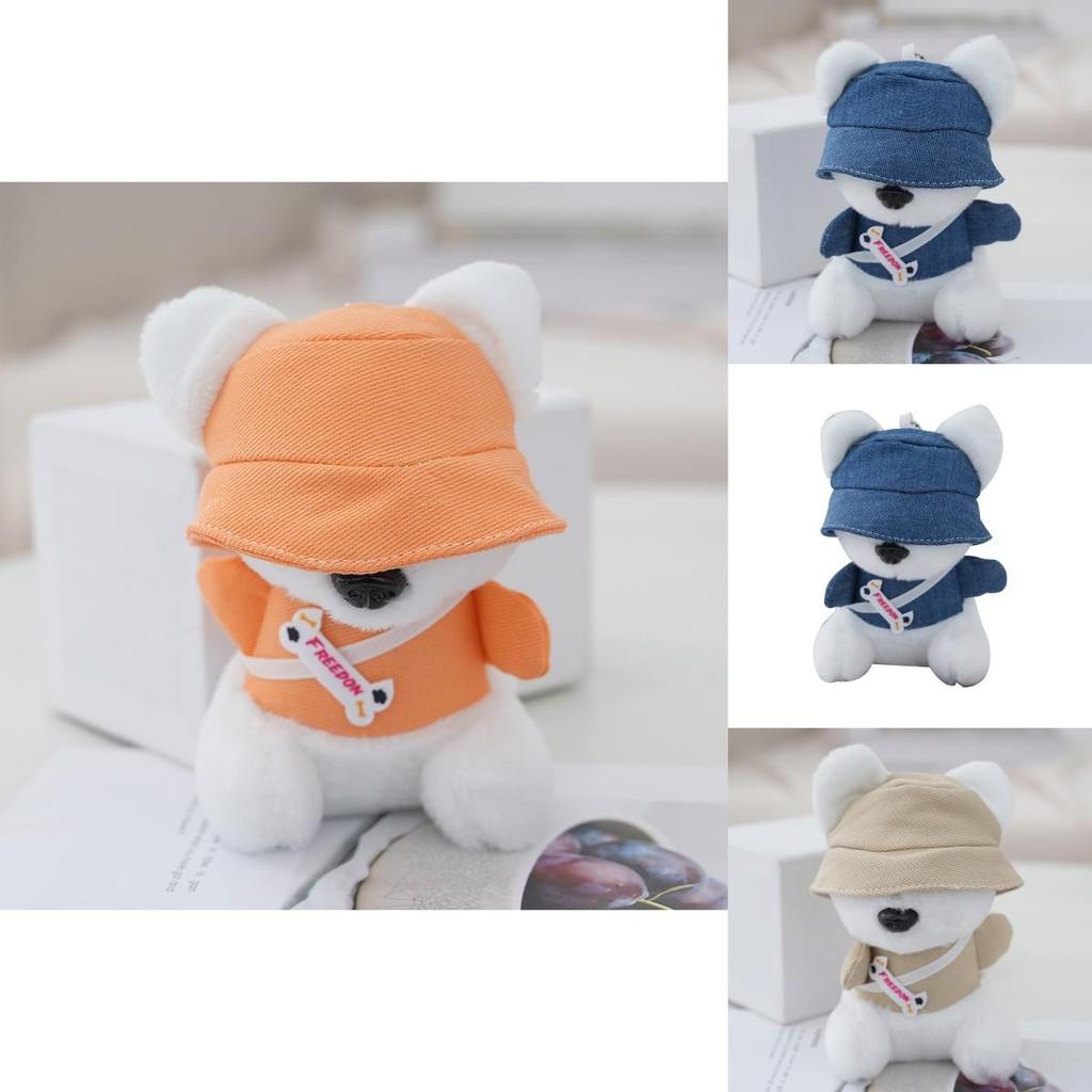 Cute Trendy Dog Plush Keychain For Couples Adorable Stuffed Animal Toy