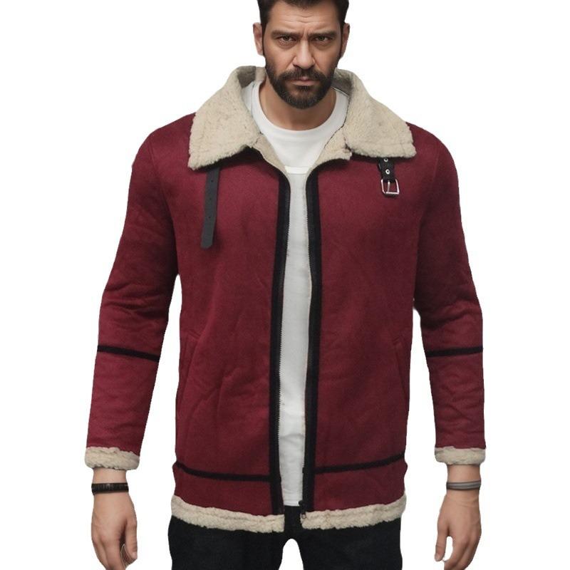 Men's Coat Medium and Long Thickened Coat Japan and Korea Casual