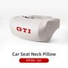 Car Seat Headrest Leather Head Support Protector Cushion For VW GTI Golf Polo Passat Scirocco Tiguan Jetta T-ROC Touareg Touran HFE2