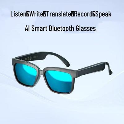 AI Smart Bluetooth Glasses: Wireless Audio, Real-Time Translation In 100+ Languages, Music & Calls