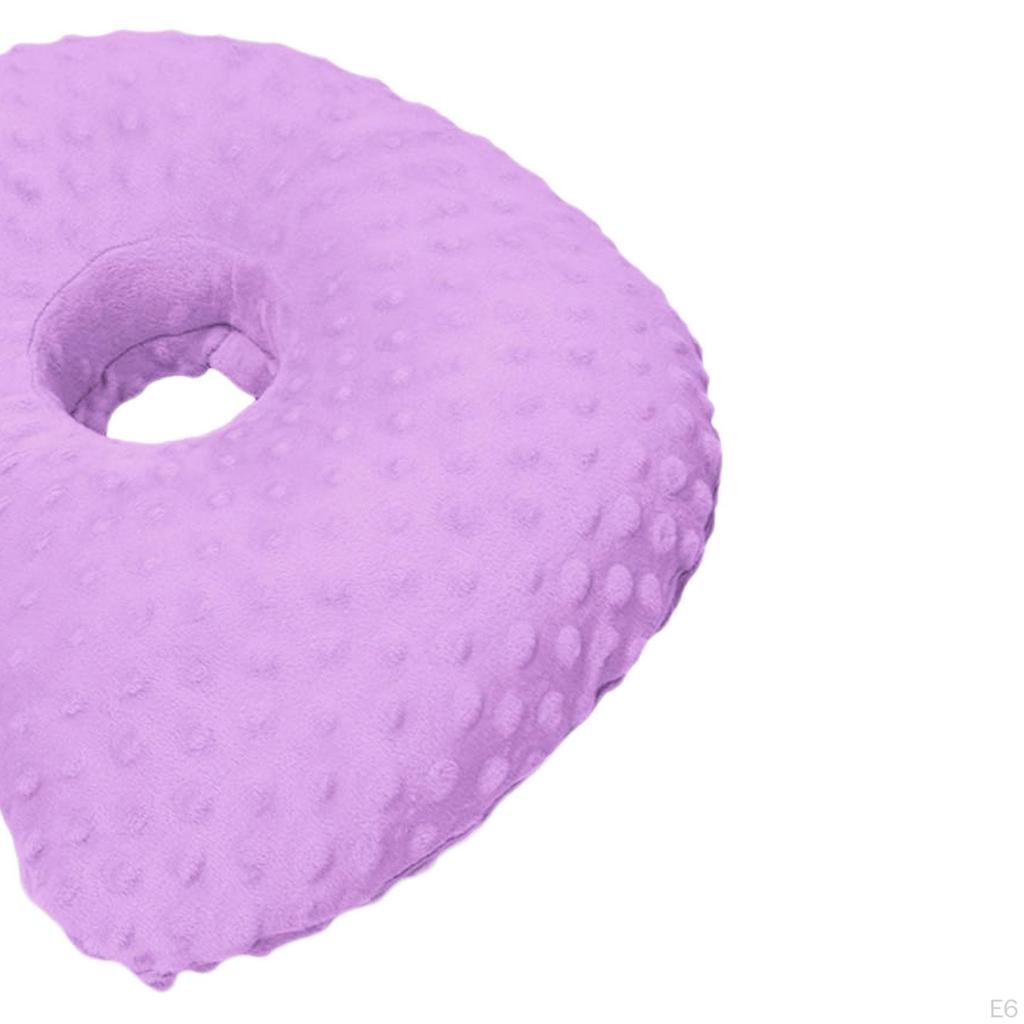 Ear Piercing Pillow Donut Washable Soft Multipurpose Relaxation Side Sleepers with A Hole