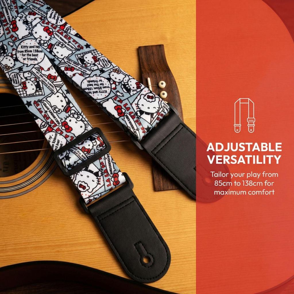 Ethnic Style Universal Guitar Strap - Polyester for Electric, Bass, Wooden Guitars