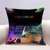 CColdplay Band  Doublesided print Pillow Case for Sofa Living Room Home office Decor Protective Cover