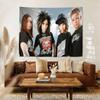 Metal Rock Band TTokio HHotel Hanging Bohemian Tapestry Hanging Tarot Hippie Wall Rugs Dorm Japanese Tapestry