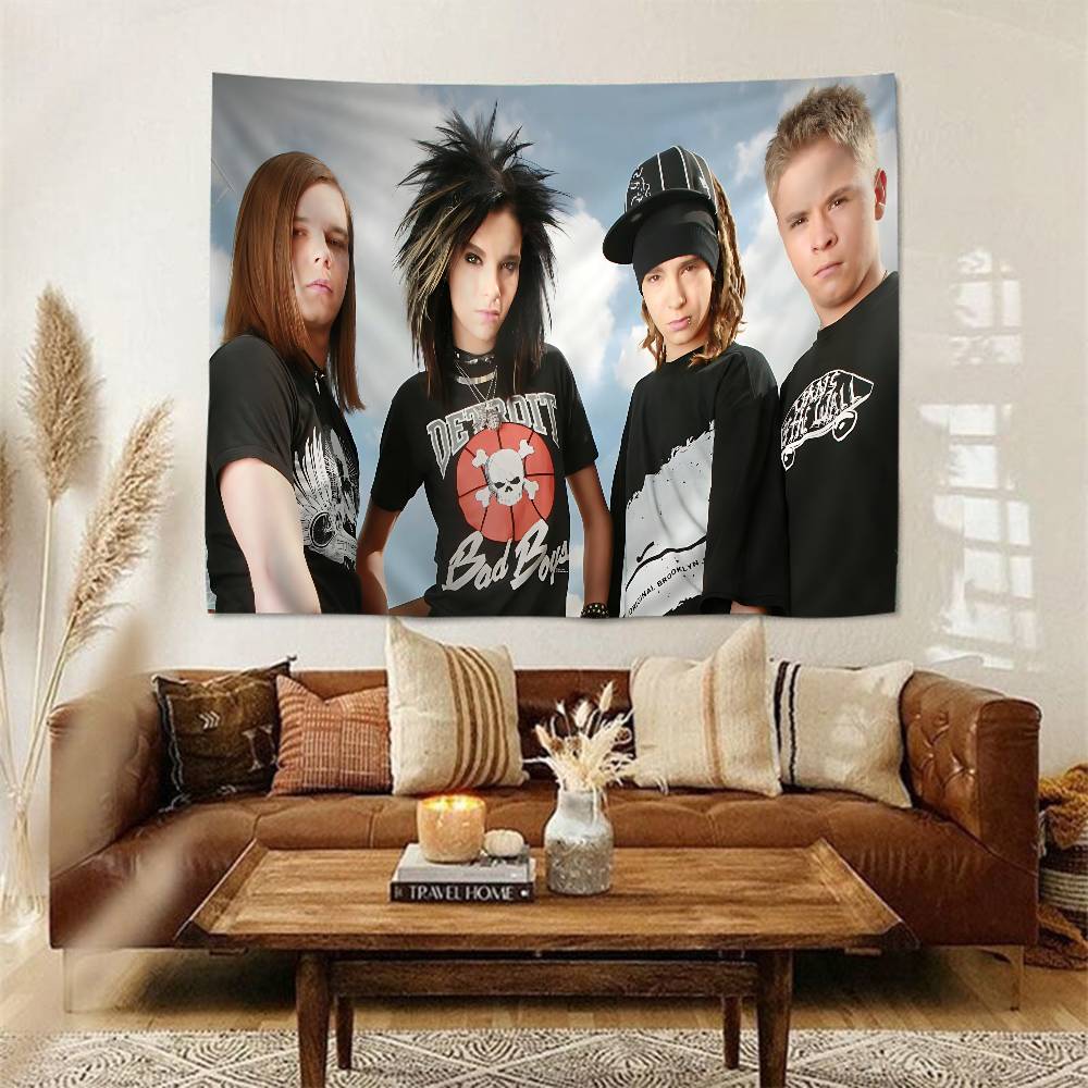 Metal Rock Band TTokio HHotel Hanging Bohemian Tapestry Hanging Tarot Hippie Wall Rugs Dorm Japanese Tapestry