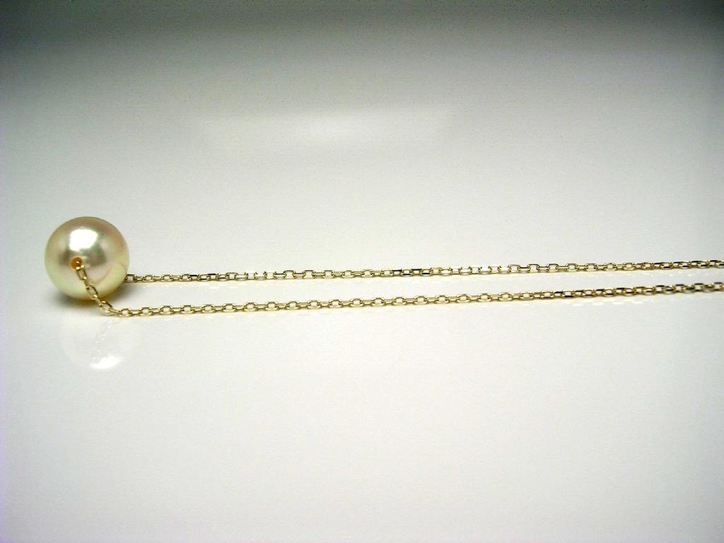 Isowa Pearl Perlenspezialität Akoya Perlenanhänger Champagner Roségold mit 10K Gelbgoldkette 57185 (Ise-Shima Laden) 7,5–8,0 mm